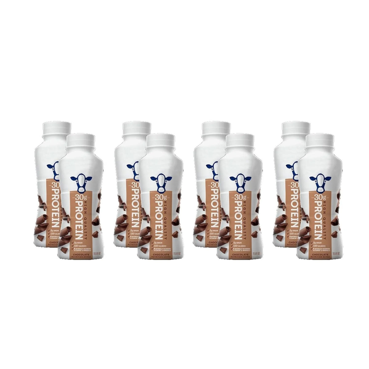 Fairelife High Protein Nutrition Shake | Ready to Drink | 30g Protein | Chocolate | 8 Pack | Low Sugar & High Protein | 11.5 fl oz