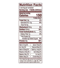 High Protein Chocolate Nutrition Shake - 30g Protein Per Botle |12 Pack (11.5 Fl Oz) Only 2g Sugar &150 Calories| Enriched With 8 Naturally Occouring Vitamins &Minerals | Ready-to-Drink Meal Replacement BY MAJUU CONNECT